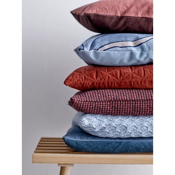 Sarkani oranžs kokvilnas spilvens Södahl Elsa, 50 x 50 cm-image-1