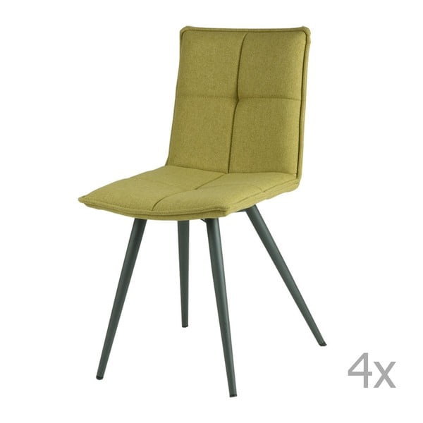 4 zaļo ēdamistabas krēslu komplekts sømcasa Zoe