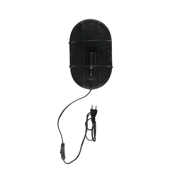 Melna sienas lampa WOOOD Gabber-image-2