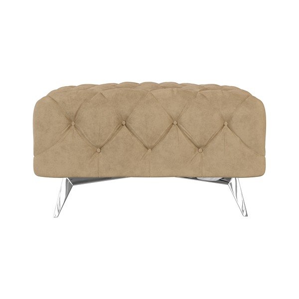 Gaiši brūns samta kāju soliņš Chelsea – Ropez