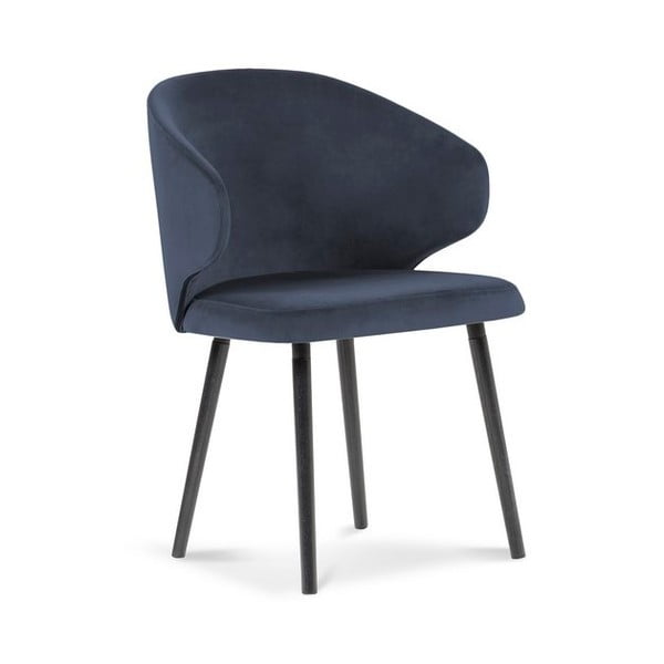 Tumši zils samta ēdamistabas krēsls Windsor & Co Sofas Nemesis