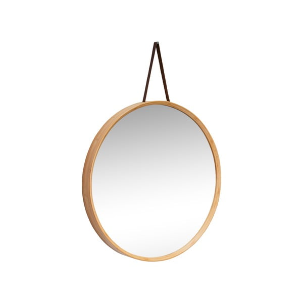 Sienas spogulis ar bambusa rāmi ø 60 cm Mood – Hübsch-image-2