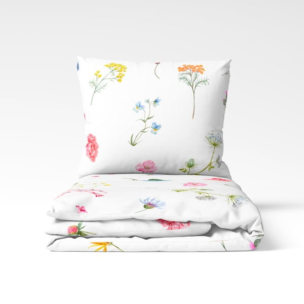 Divguļamā kokvilnas gultasveļa Bonami Selection Fleur, 200 x 200 cm-image-2