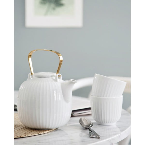 Balta porcelāna krūze Kähler Design Hammershoi, 200 ml-image-1