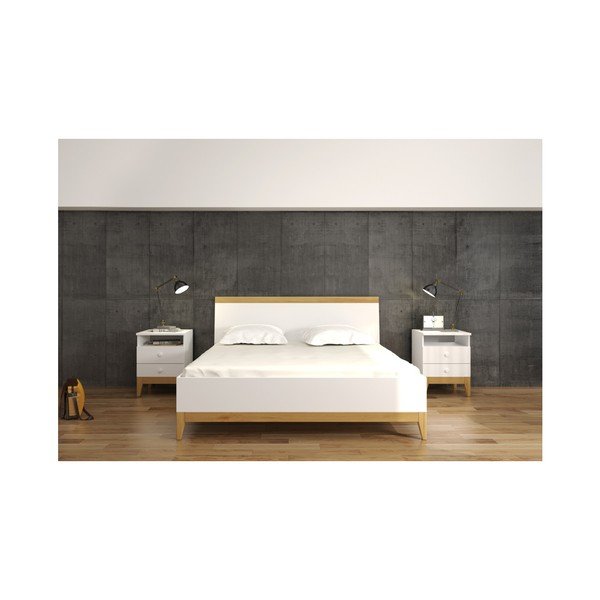 Divguļamā gulta no priedes masīvkoka SKANDICA Livia High Bed, 140 x 200 cm-image-1
