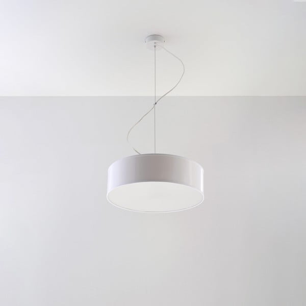 Balta piekaramā lampa ø 35 cm Atis – Nice Lamps