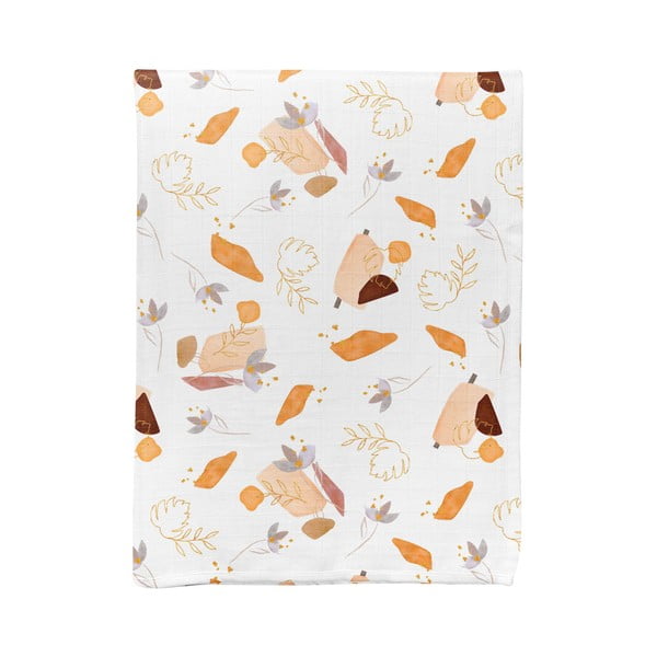 Balta muslīna bērnu sega 75x100 cm Boho – Mijolnir