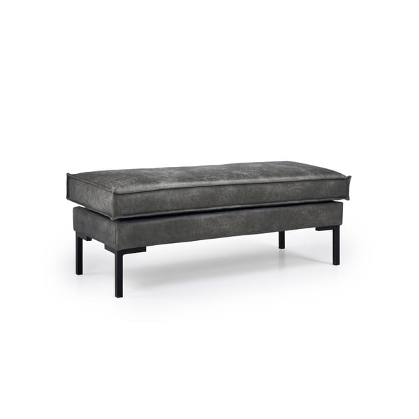 Tumši pelēks sols no ādas imitācijas Scandic Rate-image-2