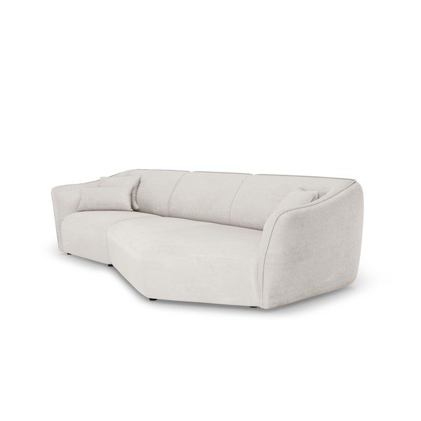 Balts stūra dīvāns no buklē auduma Tokyo – Cosmopolitan Design-image-2