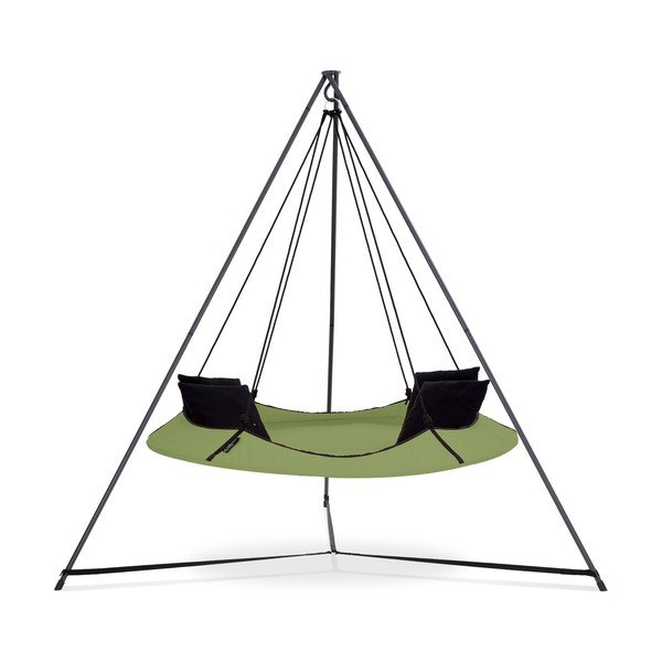 Zaļas dārza šūpoles ar statīvu – Hangout Pod-image-1