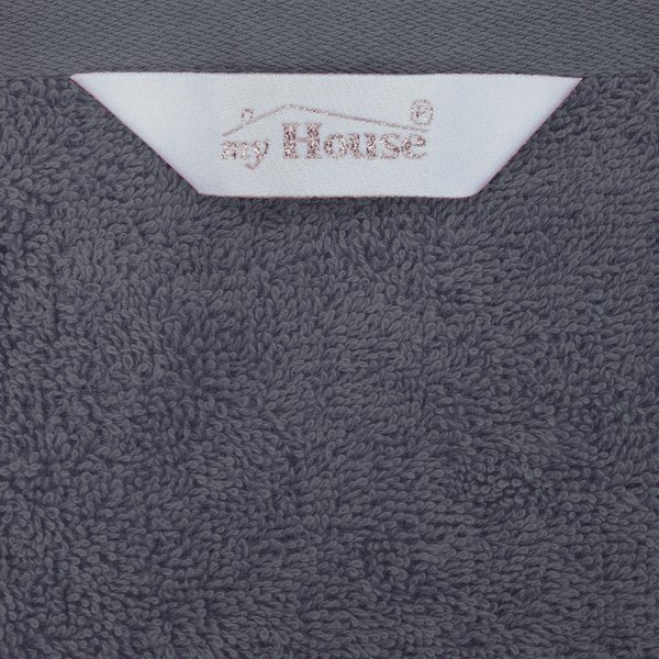 Pelēks kokvilnas dvielis 140x70 cm Darwin – My House-image-1