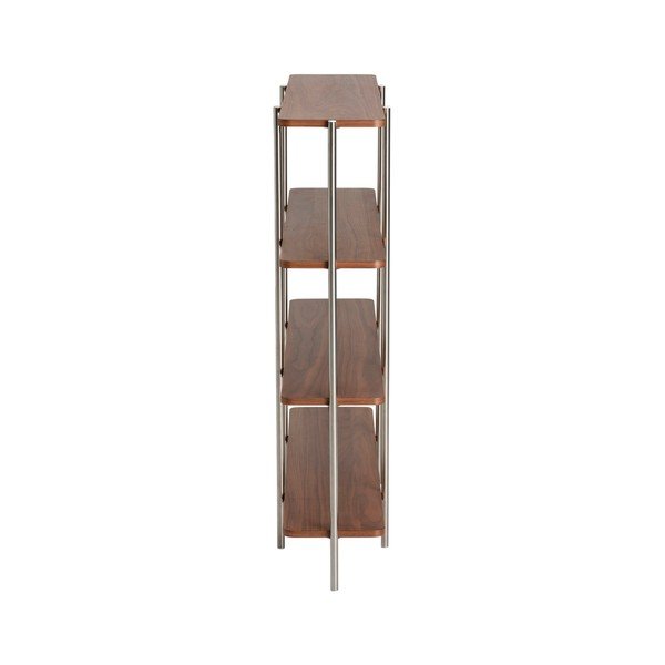 Tumša dabīga toņa plaukts ar riekstkoka imitāciju 120x120x30 cm Lyllo – Ellos Home-image-4