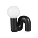 Melna keramikas galda lampa (augstums 21,5 cm) Quinn – Reality