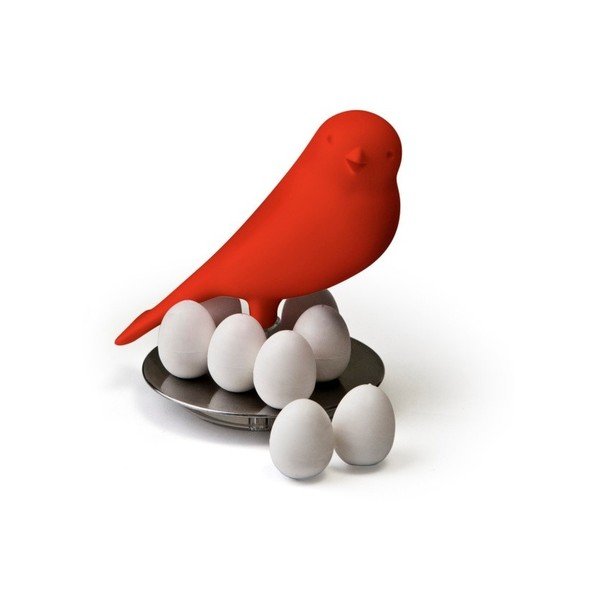 Sarkans statīvs ar magnētiem Qualy Magnetic Egg Sparrow-image-1