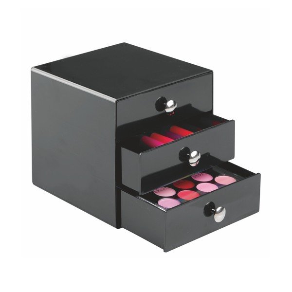 Melns trīs atvilktņu organizators iDesign Drawer-image-2