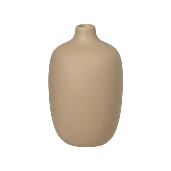Bēšs keramikas vāze Blomus Nomad, augstums 13 cm