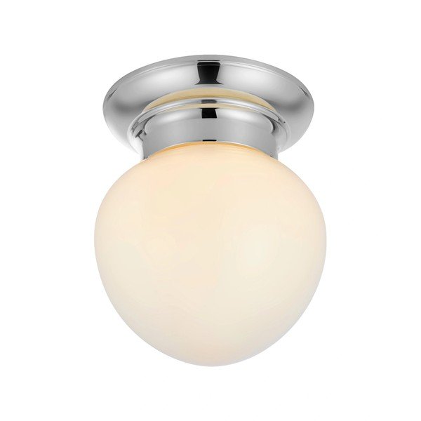 Balta/sudraba krāsas griestu lampa ar stikla abažūru Ronda – Markslöjd