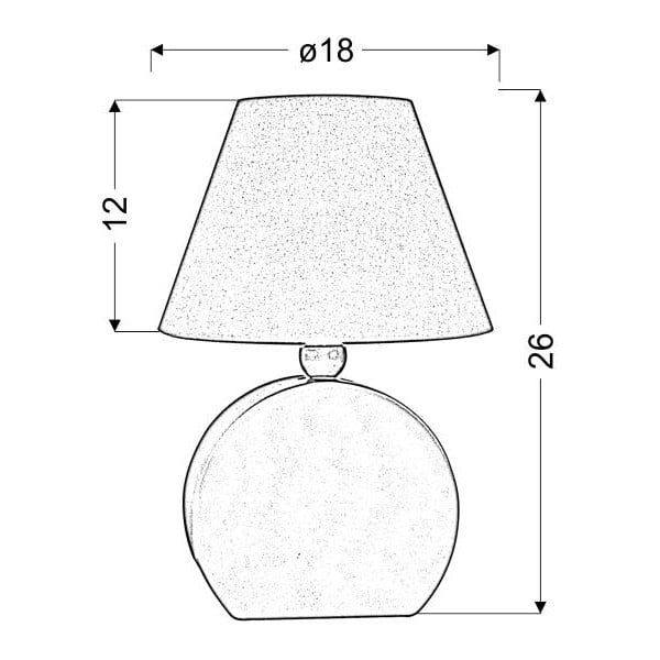 Dzeltena bērnu galda lampa Ofelia – Candellux Lighting-image-1