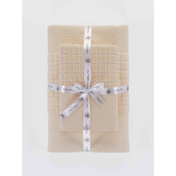 Baltu frotē kokvilnas dvieļu komplekts (2 gab.) Square – Mila Home-image-3