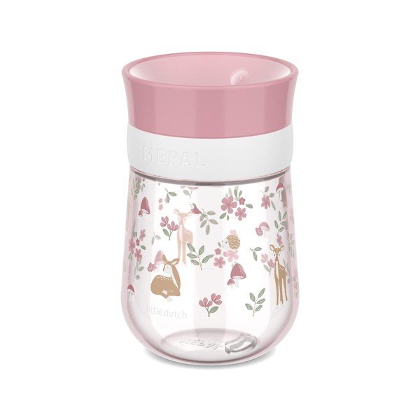 Gaiši rozā plastmasas bērnu krūze 300 ml Fairy Garden – Mepal