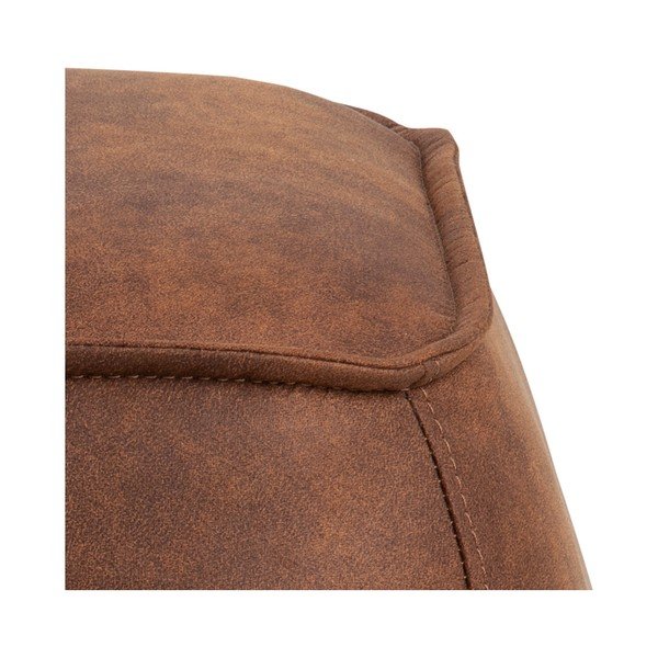 Brūns mākslīgās ādas pufs Actona Mie, 40 x 40 cm-image-1