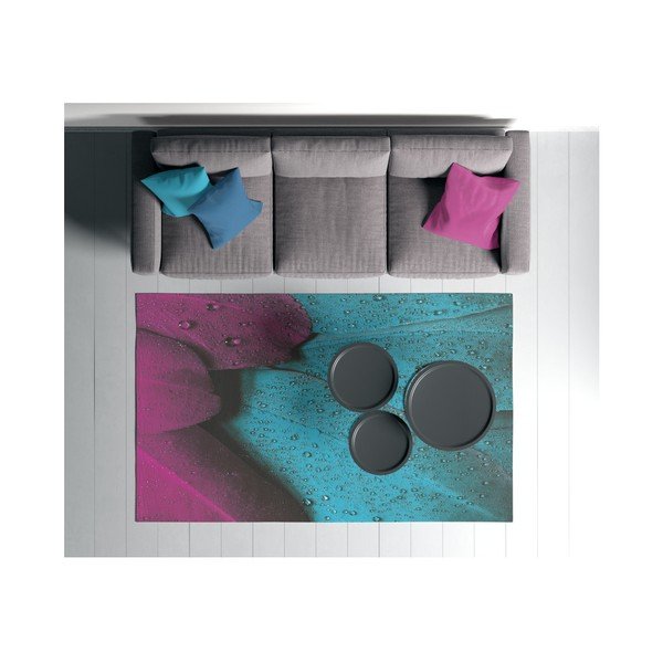 Turkīza un violeta krāsas paklājs Oyo home Suzzo Malamento, 100 x 150 cm