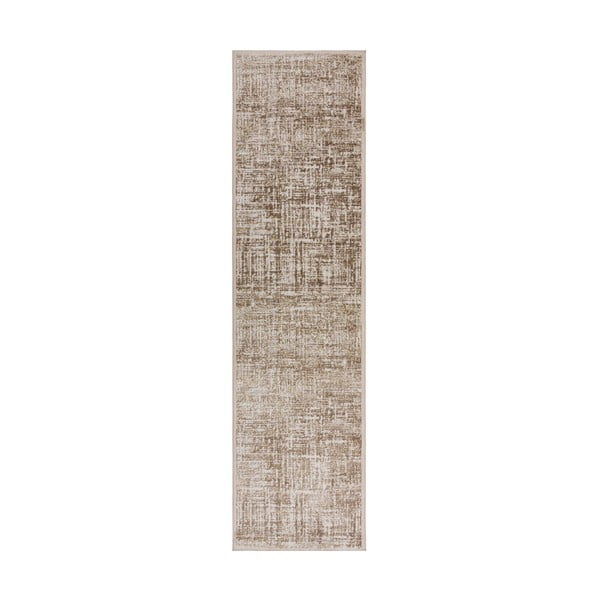 Bēšs celiņa paklājs 80x300 cm Trace – Flair Rugs