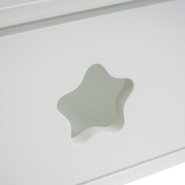 Balts bērnu naktsskapītis ar plauktiem – Casa Selección-image-2