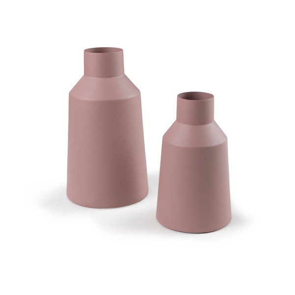 2 rozā vāžu komplekts La Forma Soco