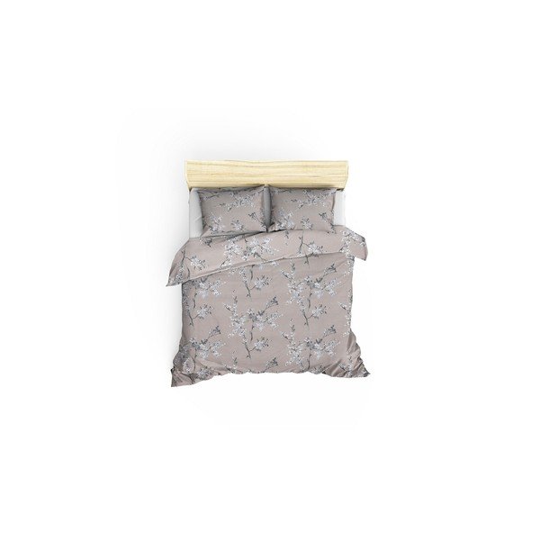 Brūna divguļamā gultas veļa no ranforce kokvilnas 240x220 cm Chicory – Mijolnir-image-2