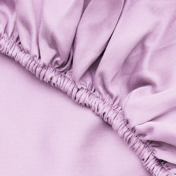 Rozā kokvilnas palags ar gumiju 140x200 cm – Mijolnir-image-2