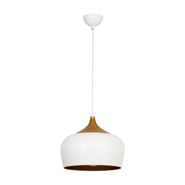 Balta griestu lampa ar zelta detaļām Homemania Decor Ythan-image-1