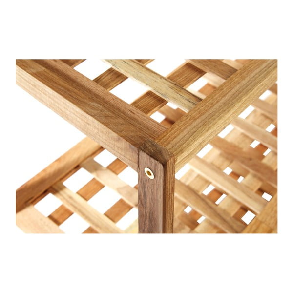 Dabīga toņa valrieksta masīvkoka apavu plaukts – Premier Housewares-image-3