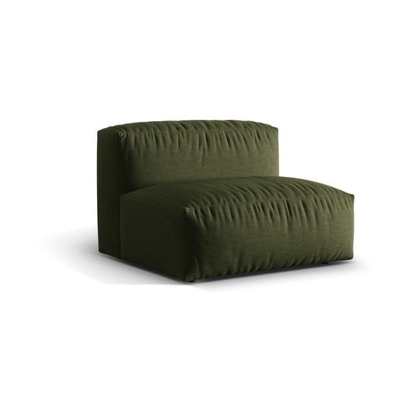 Zaļa modulārā dīvāna daļa (vidējā moduļa) Martina – Micadoni Home-image-1