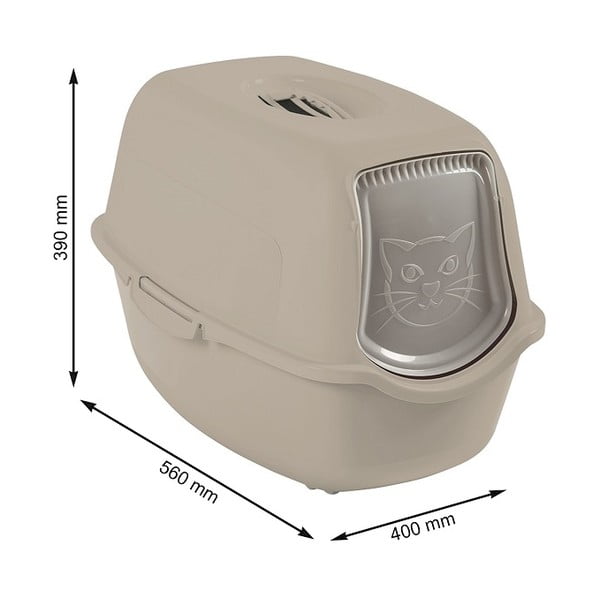 Kaķu tualete 56x40 cm Eco Bailey – Rotho-image-1