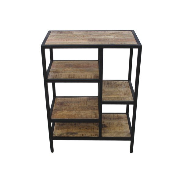 Mahogany grāmatu plaukts HSM kolekcija Līmeņi, augstums 80 cm-image-4