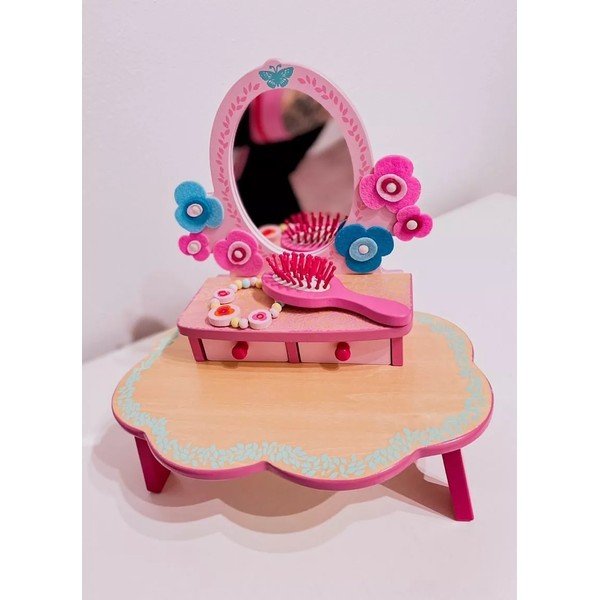 Bērnu koka tualetes galdiņš Djeco Flora-image-1