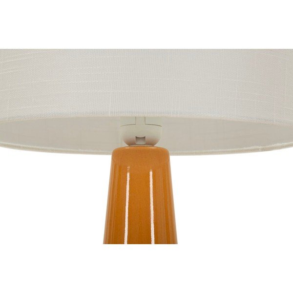 Sinepju dzeltena/balta keramikas galda lampa ar auduma abažūru (augstums 51,5 cm) Gress – Mauro Ferretti-image-3