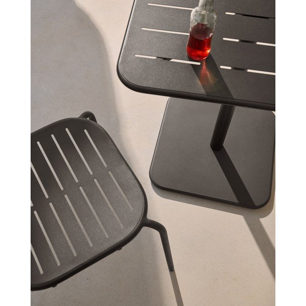 Tērauda dārza ēdamgalds 70x70 cm Brai – Kave Home-image-3