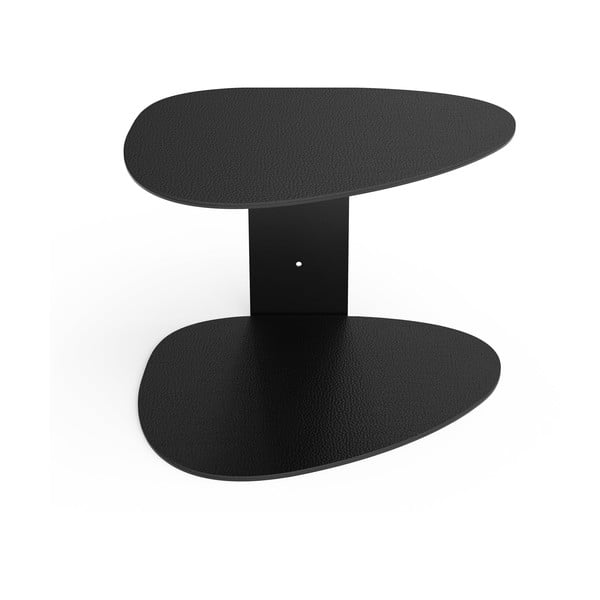 Melns tērauda sienas plaukts 29 cm Curve Bull – LIND DNA