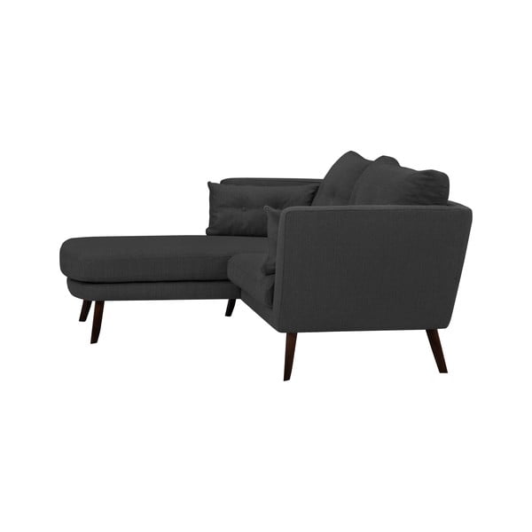 Tumši pelēks trīsvietīgs dīvāns Mazzini Sofas Elena, ar atpūtas krēslu kreisajā stūrī-image-4