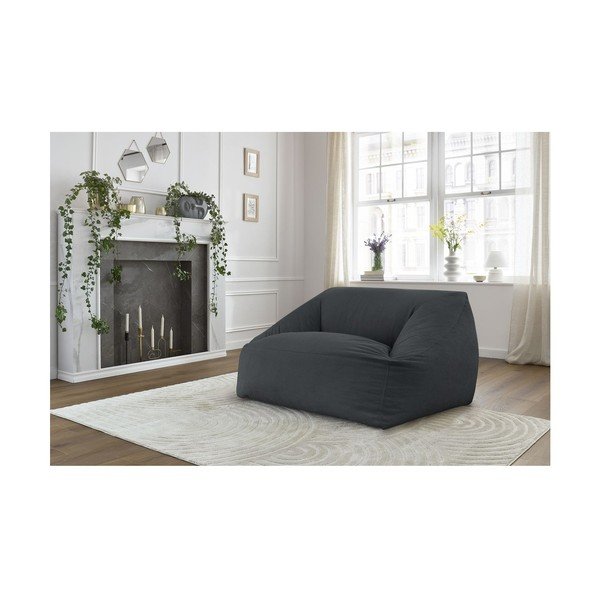 Tumši pelēks velveta sēžammaiss Lilibet – Bobochic Paris-image-1