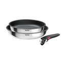Nerūsējošā tērauda pannas (2 gab.) ar nelīpošu pārklājumu/ar noņemamu rokturi ø 26 cm INGENIO Cook Eat L8813S75 – Tefal