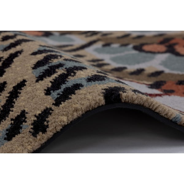 Brūns vilnas paklājs 200x300 cm Paisley – Agnella-image-2