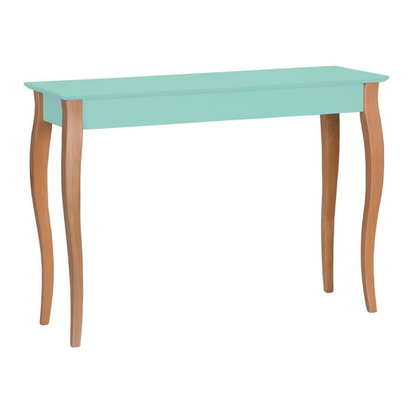 Gaiši tirkīza krāsas Ragaba Lillo galds, platums 105 cm
