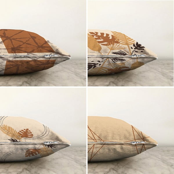4 spilvendrānu komplekts Minimalist Cushion Covers Neutral, 55 x 55 cm-image-1
