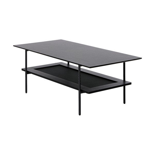 Melns žurnālgaldiņš 55x110 cm Pensacola – Unique Furniture