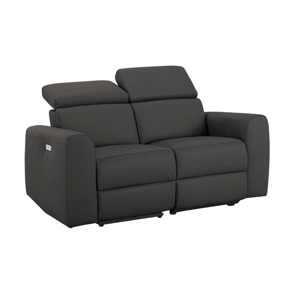 Brūns dīvāns no ādas imitācijas 158 cm Capena – Støraa-image-1
