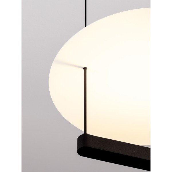 Balta/matēti melna alumīnija LED piekaramā lampa ar regulējamu spilgtumu ø 40 cm Diona – Nova Luce-image-2