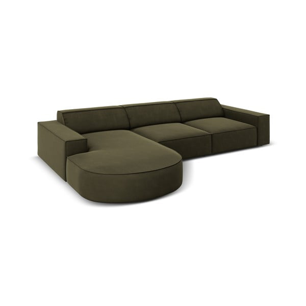 Zaļš samta stūra dīvāns (kreisais stūris) Jodie – Micadoni Home-image-4